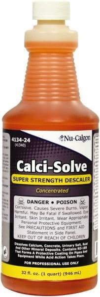 Nu-Calgon - 1 Qt Liquid Hydrochloric Acid Drain Cleaner - Acidic Scent - All Tool & Supply