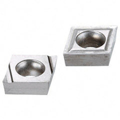 Iscar - CCGT2-0 Grade IC30N Cermet Turning Insert - Uncoated, 80° Diamond, 1/4" Inscr Circle, 3/32" Thick, 0.008" Corner Radius - All Tool & Supply