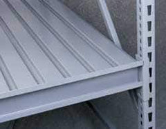 Tennsco - 96" Wide, 9/16" High, Open Shelving Corrugated Steel Decking - Steel, 24" Deep, Use with Tennsco Bulk Storage Rack - All Tool & Supply