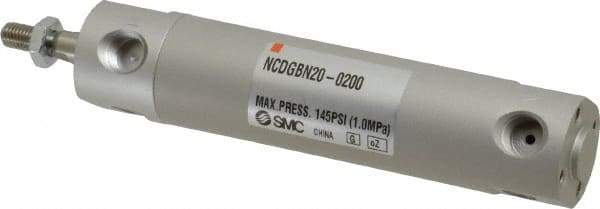 SMC PNEUMATICS - 3/4" Bore Double Acting Air Cylinder - 1/8 Port, 1/4-28 Rod Thread, 140 Max psi, 40 to 140°F - All Tool & Supply