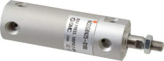 SMC PNEUMATICS - 1" Bore Double Acting Air Cylinder - 1/8 Port, 5/16-24 Rod Thread, 140 Max psi, 40 to 140°F - All Tool & Supply