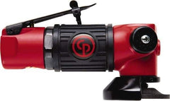 Chicago Pneumatic - 2" Wheel Diam, 22,000 RPM, Pneumatic Angle & Disc Grinder - 3/8-24 Spindle, 8 CFM, Side Exhaust - All Tool & Supply