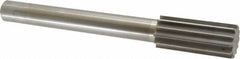 Made in USA - 1-3/4" High Speed Steel 12 Flute Chucking Reamer - Straight Flute, 1-1/4" Straight Shank, 4" Flute Length, 13-1/2" OAL - All Tool & Supply