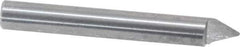 Onsrud - 60° Incl Angle, 1/4" Shank Diam, 2" OAL, 0.04" Cut Diam, Conical Engraving Cutter - 1/2" LOC, 0.04" Tip Diam, 1 Flute, Right Hand Cut, Solid Carbide, Uncoated - All Tool & Supply