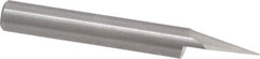 Onsrud - 30° Incl Angle, 1/4" Shank Diam, 2" OAL, 0.04" Cut Diam, Conical Engraving Cutter - 1/2" LOC, 0.04" Tip Diam, 1 Flute, Right Hand Cut, Solid Carbide, Uncoated - All Tool & Supply