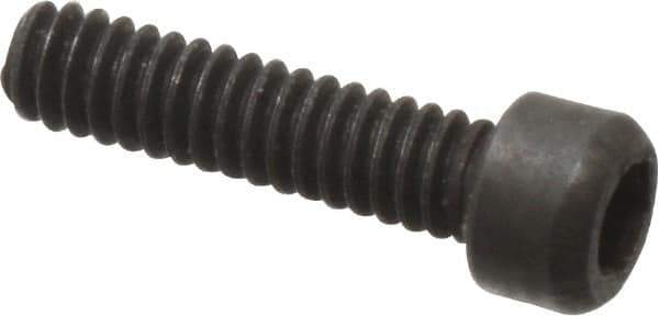 Value Collection - #0-80 UNF Hex Socket Drive, Socket Cap Screw - Alloy Steel, Black Oxide Finish, Fully Threaded, 1/4" Length Under Head - All Tool & Supply