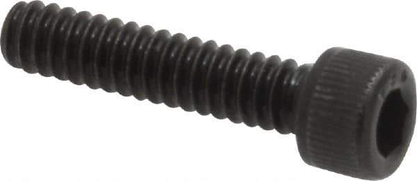 Value Collection - #6-32 UNC Hex Socket Drive, Socket Cap Screw - Alloy Steel, Black Oxide Finish, Fully Threaded, 5/8" Length Under Head - All Tool & Supply