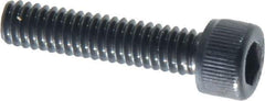 Value Collection - #8-32 UNC Hex Socket Drive, Socket Cap Screw - Alloy Steel, Black Oxide Finish, Fully Threaded, 3/4" Length Under Head - All Tool & Supply