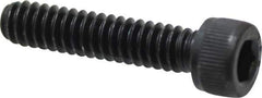 Value Collection - #10-24 UNC Hex Socket Drive, Socket Cap Screw - Alloy Steel, Black Oxide Finish, Fully Threaded, 7/8" Length Under Head - All Tool & Supply