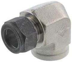 Parker - 3/4" OD, Stainless Steel Female Elbow - 1-3/8" Hex, Comp x FNPT Ends - All Tool & Supply