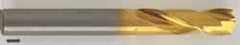 Guhring - 13/32" 140° Spiral Flute Solid Carbide Screw Machine Drill Bit - TiN Finish, Right Hand Cut, 43mm Flute Length, 89mm OAL, SU Point, Straight Shank - All Tool & Supply