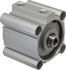 SMC PNEUMATICS - 1" Stroke x 2-1/2" Bore Double Acting Air Cylinder - 1/4 Port, 1/2-20 Rod Thread, 145 Max psi, 15 to 160°F - All Tool & Supply