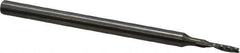 Onsrud - 1/16" Cutting Diam x 1/4" Length of Cut, 1 Flute, Upcut Spiral Router Bit - Uncoated, Right Hand Cut, Solid Carbide, 2" OAL x 1/8" Shank Diam, Single Edge, 21° Helix Angle - All Tool & Supply