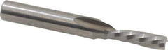 Onsrud - 3/16" Cutting Diam x 5/8" Length of Cut, 1 Flute, Downcut Spiral Router Bit - Uncoated, Right Hand Cut, Solid Carbide, 2" OAL x 1/4" Shank Diam, Single Edge, 21° Helix Angle - All Tool & Supply