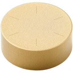 Seco - RNMN42 Grade CBN300P PCBN Turning Insert - TiAlN/TiN Finish, Round, 1/2" Inscr Circle, 1/8" Thick - All Tool & Supply