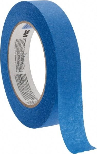 3M - 1" Wide x 60 Yd Long Blue Paper Masking Tape - Series 2090, 5.7 mil Thick, 27 In/Lb Tensile Strength - All Tool & Supply