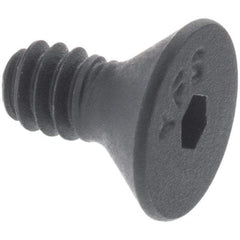 Made in USA - 3/4-10 UNC Hex Socket Drive, 82° Flat Screw - Alloy Steel, Black Oxide Finish, Partially Threaded, 3-1/4" OAL - All Tool & Supply