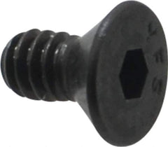 Value Collection - #10-24 UNC Hex Socket Drive, 82° Flat Screw - Alloy Steel, Black Oxide Finish, Fully Threaded, 3/8" OAL - All Tool & Supply