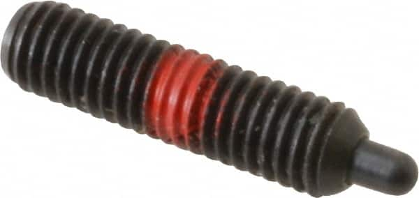 Gibraltar - 5/16-18, 5/8" Thread Length, 3/16" Plunger Projection, Steel Threaded Spring Plunger - All Tool & Supply