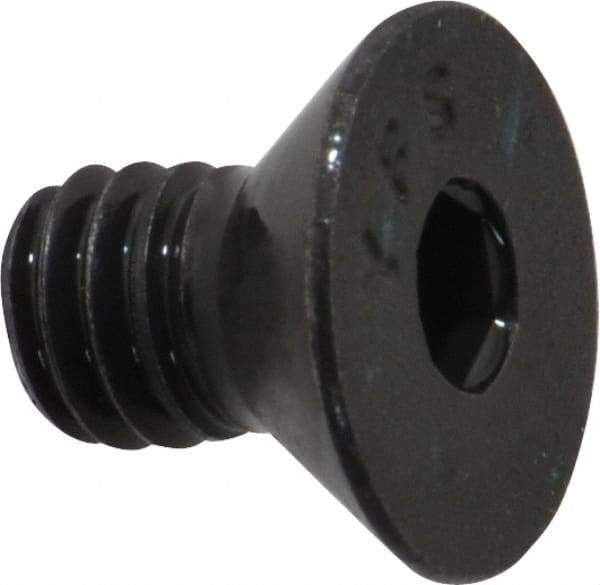 Value Collection - 5/16-18 UNC Hex Socket Drive, 82° Flat Screw - Alloy Steel, Black Oxide Finish, Fully Threaded, 1/2" OAL - All Tool & Supply