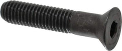 Value Collection - 1/2-13 UNC Hex Socket Drive, 82° Flat Screw - Alloy Steel, Black Oxide Finish, Partially Threaded, 2-1/2" OAL - All Tool & Supply