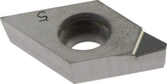 Iscar - DCMT3-1 Grade ID5 Polycrystalline Diamond (PCD) Turning Insert - Uncoated, 55° Diamond, 3/8" Inscr Circle, 5/32" Thick, 1/64" Corner Radius - All Tool & Supply