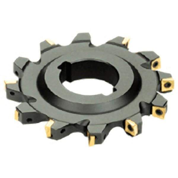 Iscar - Arbor Hole Connection, 12mm Cutting Width, 33mm Depth of Cut, 125mm Cutter Diam, 40mm Hole Diam, 12 Tooth Indexable Slotting Cutter - SDN Toolholder, Q/XPMT Insert, Right Hand Cutting Direction - All Tool & Supply