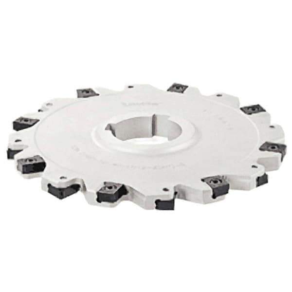 Iscar - Arbor Hole Connection, 1.06" Depth of Cut, 4" Cutter Diam, 1-1/4" Hole Diam, 5 Tooth Indexable Slotting Cutter - SDN-LN12 Toolholder, LNET Insert - All Tool & Supply