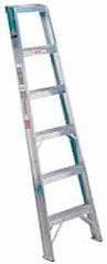 Made in USA - 10 Ft. High, Type IA Rating, Aluminum Shelf Ladder - All Tool & Supply