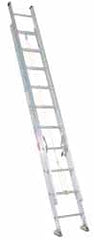 Made in USA - 36' High, Type II Rating, Aluminum Extension Ladder - All Tool & Supply