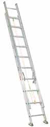 Made in USA - 28' High, Type IAA Rating, Aluminum Extension Ladder - All Tool & Supply