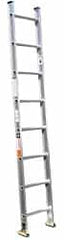 Made in USA - 18' High, Type IA Rating, Aluminum Extension Ladder - All Tool & Supply