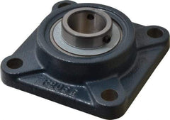 Value Collection - 1-1/8" ID, 4-1/4" OAW x 4-1/4" OAL x 4-1/4" OAH 4-Bolt High Temperature Flange Bearing - 2,500 Lb Static Cap, 4,300 Lb Dyn Cap, 3-1/4" Btw Mnt Hole Ctrs, 45/64" Base-to-Ctr Ht, Cast Iron - All Tool & Supply