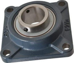 Value Collection - 2" ID, 6-3/8" OAW x 6-3/8" OAL x 6-3/8" OAH 4-Bolt High Temperature Flange Bearing - 6,470 Lb Static Cap, 9,550 Lb Dyn Cap, 5-1/8" Btw Mnt Hole Ctrs, 63/64" Base-to-Ctr Ht, Cast Iron - All Tool & Supply