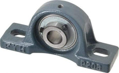 Value Collection - 5/8" ID, 2-3/8" OAW x 5" OAL x 2-3/8" OAH High Temperature Ball Bearing Pillow Block - 1,650 Lb Static Cap, 2,830 Lb Dyn Cap, 3-3/4" Btw Mnt Hole Ctrs, 1-3/16" Base-to-Ctr Ht, Cast Iron - All Tool & Supply