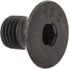 Value Collection - 5/16-24 UNF Hex Socket Drive, 82° Flat Screw - Alloy Steel, Black Oxide Finish, Fully Threaded, 1/2" OAL - All Tool & Supply