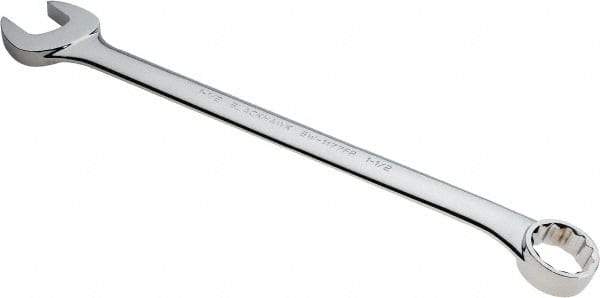 Blackhawk by Proto - 1-1/2" 12 Point Offset Combination Wrench - 15° Offset Angle, 20-1/8" OAL, Steel, Chrome Finish - All Tool & Supply