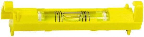 Stanley - 1 Vial, 3" Long, Plastic Line Level - 0.9" High x 3.45" Wide, Yellow - All Tool & Supply