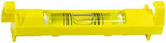 Stanley - 1 Vial, 3" Long, Plastic Line Level - 0.9" High x 3.45" Wide, Yellow - All Tool & Supply