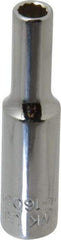 Blackhawk by Proto - 1/4" Drive, Deep Hand Socket - 12 Points, 1-15/16" OAL, Chrome Finish - All Tool & Supply