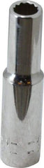 Blackhawk by Proto - 1/4" Drive, Deep Hand Socket - 12 Points, 1-15/16" OAL, Chrome Finish - All Tool & Supply