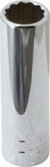 Blackhawk by Proto - 1/4" Drive, Deep Hand Socket - 12 Points, 1-15/16" OAL, Chrome Finish - All Tool & Supply