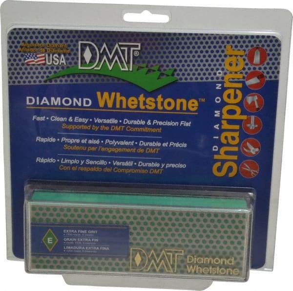 DMT - 6" Long x 2" Wide x 3/4" Thick, Diam ond Sharpening Stone - Rectangle, 1200 Grit, Extra Fine Grade - All Tool & Supply