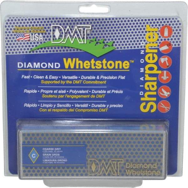 DMT - 6" Long x 2" Wide x 3/4" Thick, Diam ond Sharpening Stone - Rectangle, 325 Grit, Coarse Grade - All Tool & Supply