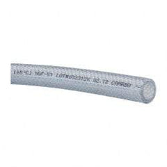 Eaton - 1/2" Inside x 3/4" Outside Diam, Food & Beverage Hose - 2" Bend Radius, Clear, 1' Long, 300' Coil Length - All Tool & Supply