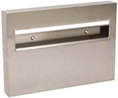 Made in USA - 500 Capacity Stainless Steel Toilet Seat Cover Dispenser - 11" High x 15-3/4" Wide 1-3/4" Deep - All Tool & Supply