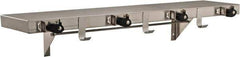 Bradley - Stainless Steel with Rubber Holders, Utility Shelf with Holders - 36" Long, 7 Holders - All Tool & Supply