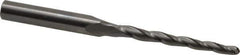 Onsrud - 1/8" Cutting Diam x 1-1/2" Length of Cut, 2 Flute, Upcut Spiral Router Bit - Uncoated, Right Hand Cut, Solid Carbide, 3" OAL x 1/4" Shank Diam, Ball End Taper - All Tool & Supply