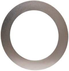 Made in USA - 0.005" Thick, 1-1/4" Inside x 1-3/4" OD, Round Shim - Uncoated 302/304 Stainless Steel - All Tool & Supply