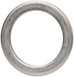 Made in USA - 1/8" Thick, 1-3/8" Inside x 1-7/8" OD, Round Shim - Uncoated 302/304 Stainless Steel - All Tool & Supply